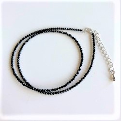 Black Spinel Necklace SS　ブラックスピネルネックレスSS