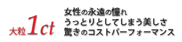 ジュエリーハートアート　ジュエリー通販ショップ　１カラット